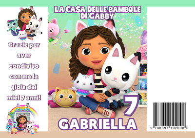 30 Sacchetti Gabby dollhouse personalizza buste patatine piccole