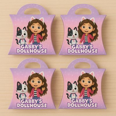 Scatoline Gabby dollhouse personalizza porta regalini festa