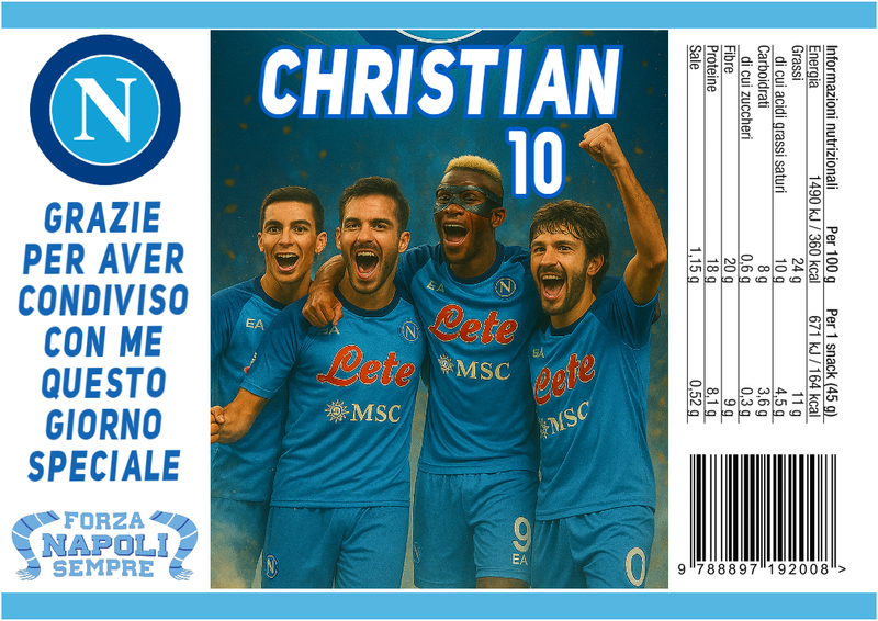 30 Sacchetti Napoli personalizza buste patatine piccole