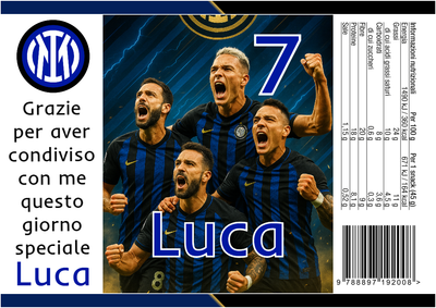 30 Sacchetti Inter personalizza buste patatine piccole