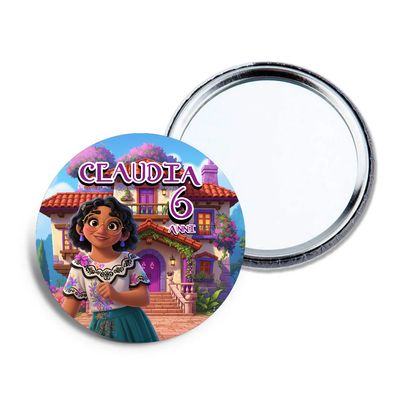 6 specchietti da borsa Encanto personalizza regali festa per bambine