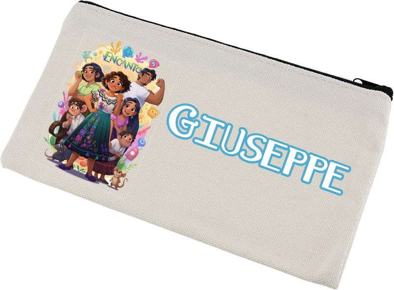 Astucci matite scuola Encanto personalizza con nomi invitati festa