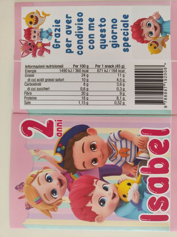 10 bustine sacchetti Bebefinn personalizza regalini fine festa