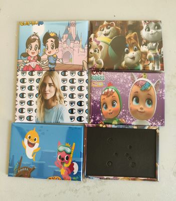 4 Magneti Calamite frigo grande rettangolare  personalizzabile
