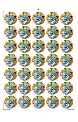 Adesivi tag tondo Brainrot personalizza tappo Acqua succo frutta vasetti