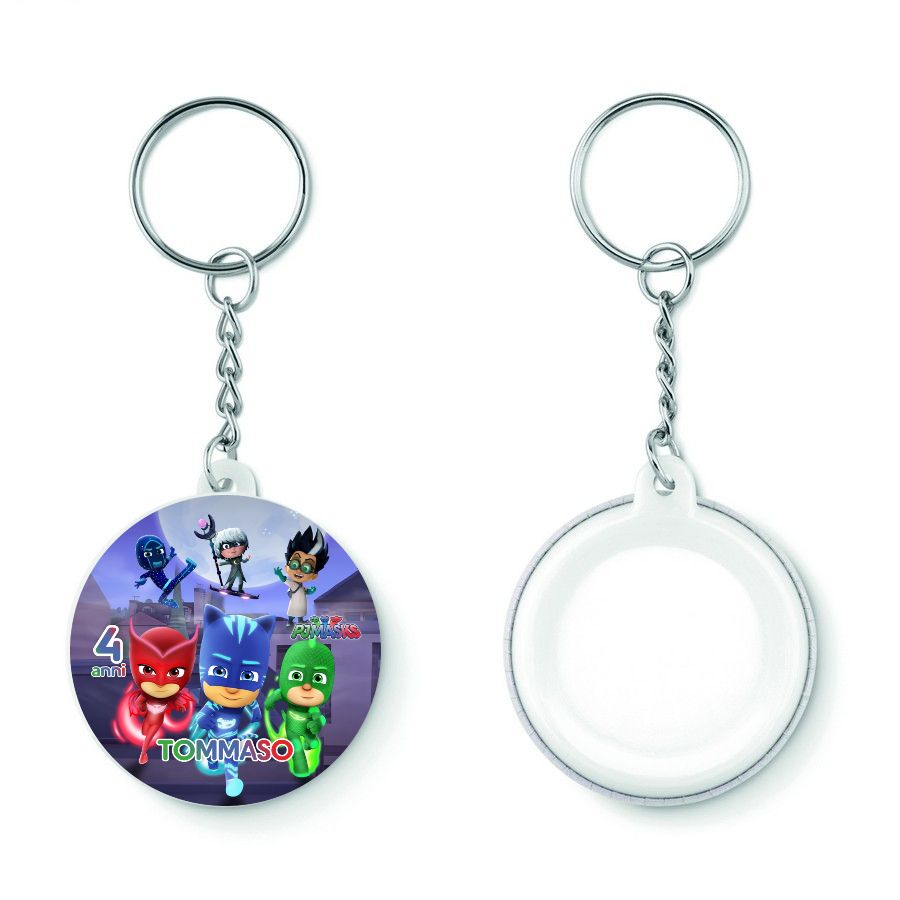10 Portachiavi zaino scuola Pj Masks personalizza regalini festa