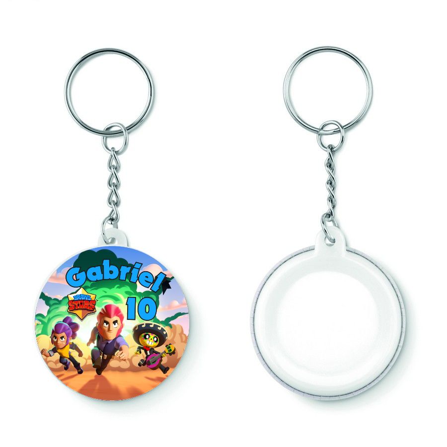 10 Portachiavi zaino scuola Brawl Stars personalizza regalini festa