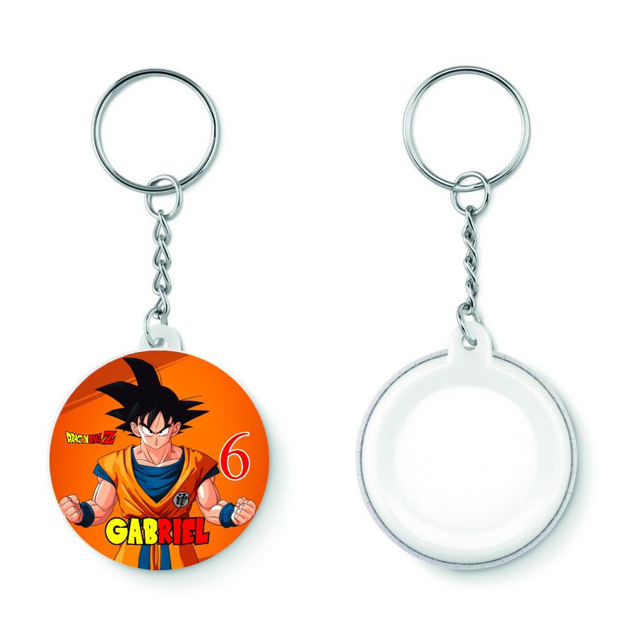 10 Portachiavi zaino scuola Dragon Ball personalizza regalini festa