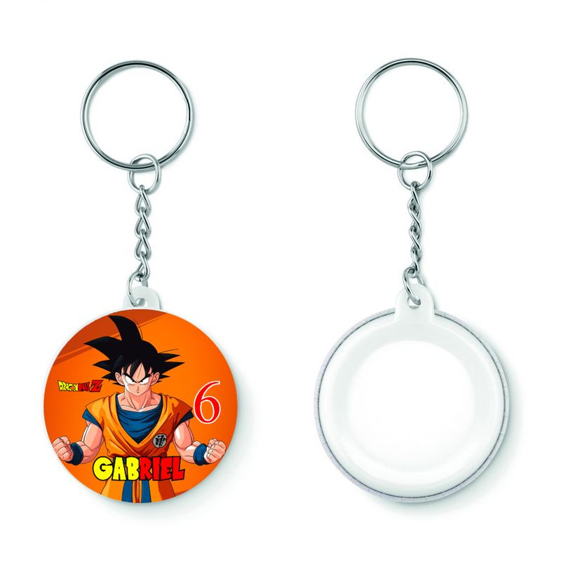 10 Portachiavi zaino scuola Dragon Ball personalizza regalini festa