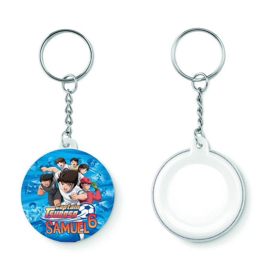 10 Portachiavi zaino scuola Tsubasa personalizza regalini festa