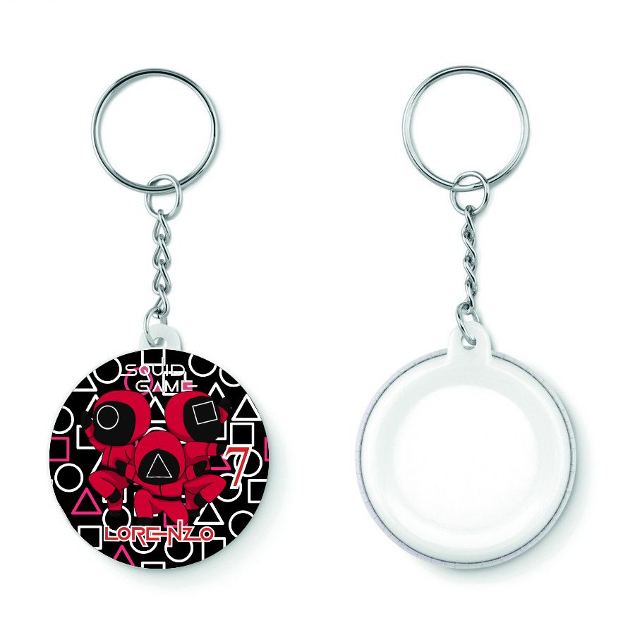 10 Portachiavi zaino scuola Squid Game personalizza regalini festa