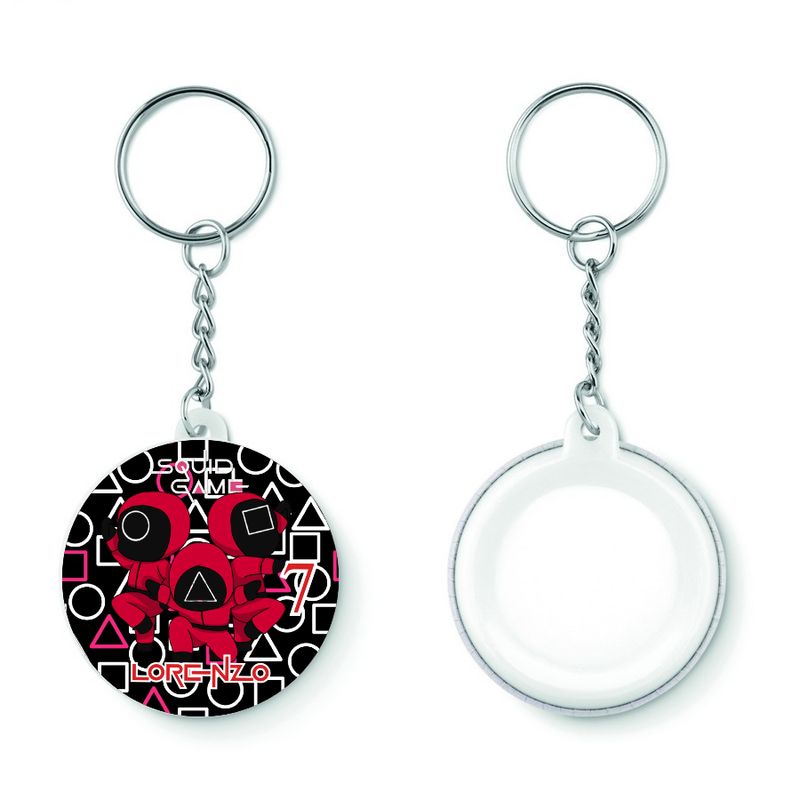10 Portachiavi zaino scuola Squid Game personalizza regalini festa