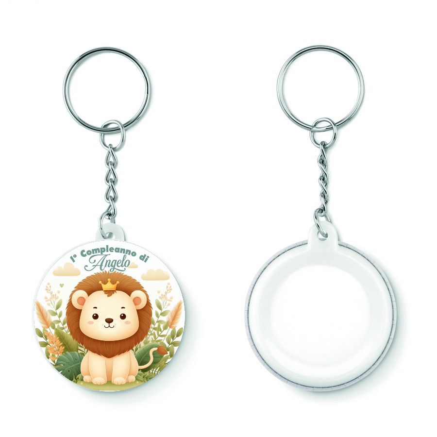 10 Portachiavi zaino scuola Safari personalizza regalini festa