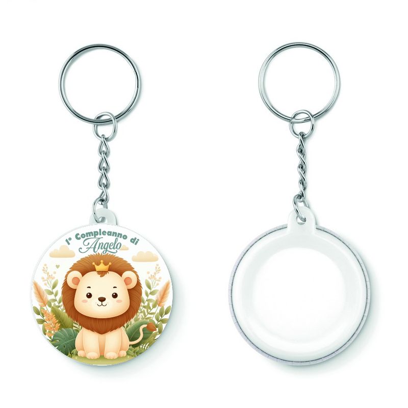 10 Portachiavi zaino scuola Safari personalizza regalini festa