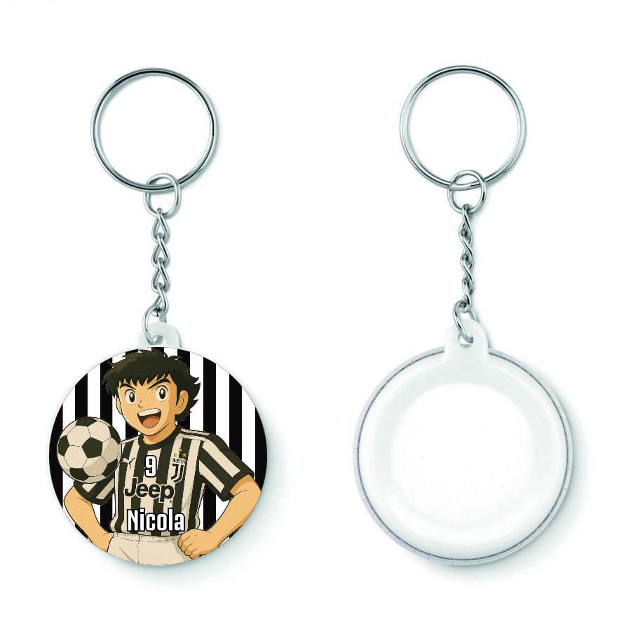10 Portachiavi zaino scuola Juventus personalizza regalini festa