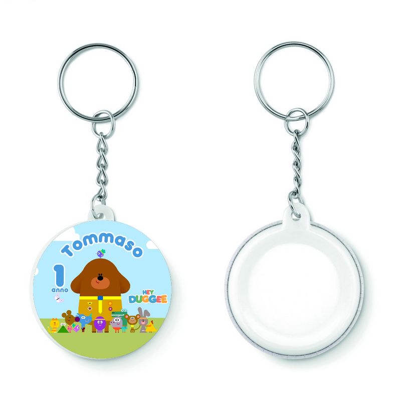 10 Portachiavi zaino scuola Hey Duggee personalizza regali festa