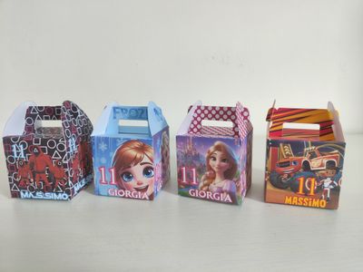 1 Scatolina Quadrata personalizza porta regalini confetti fine festa