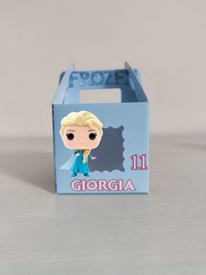 1 Scatolina Frozen Quadrata personalizza porta regali fine festa
