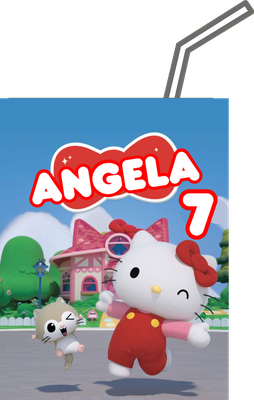 20 Adesivi Hello Kitty personalizza brick succo di frutta