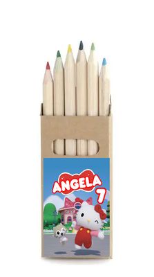 10 set matite colori Hello Kitty personalizza regali fine festa