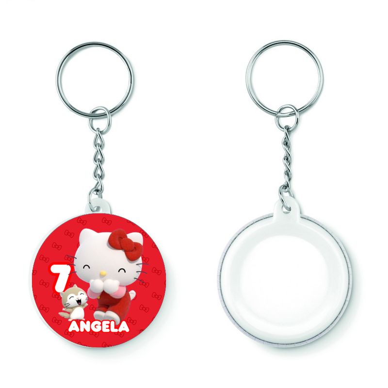 10 Portachiavi zaino scuola Hello Kitty personalizza regalini festa