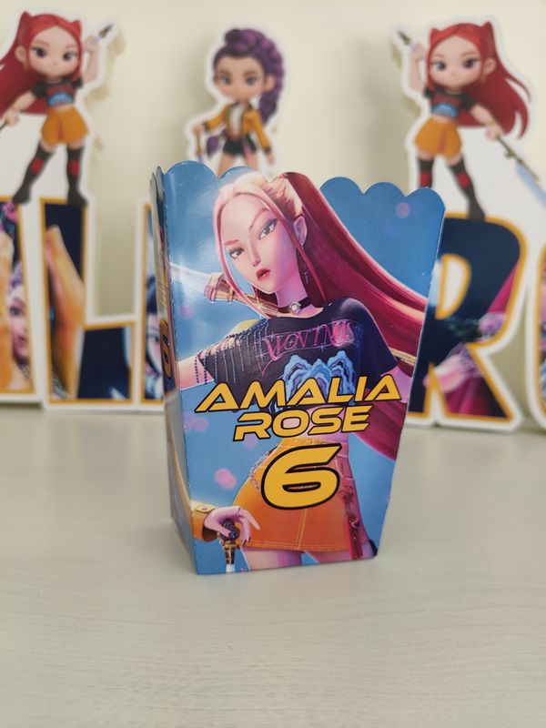 1 scatolina Popcorn k pop personalizza allestimento tavolo festa