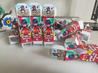 Scatoline chupa chups Miraculous personalizzata con nome