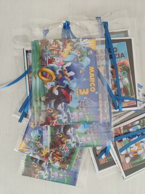 4 Magneti Sonic personalizza Calamite frigo rettangolare