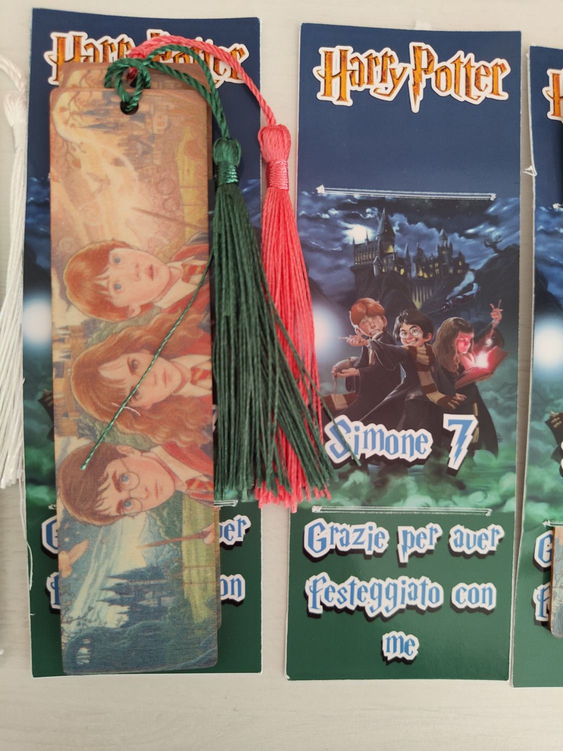 10 Segnalibro legno Harry Potter personalizza segnaposto regalo festa