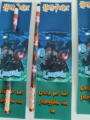 10 Matite segnaposto Harry Potter personalizza regali festa