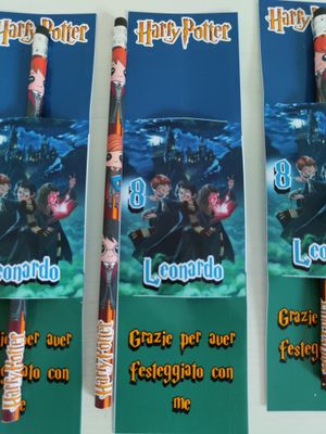 10 Matite segnaposto Harry Potter personalizza regali festa