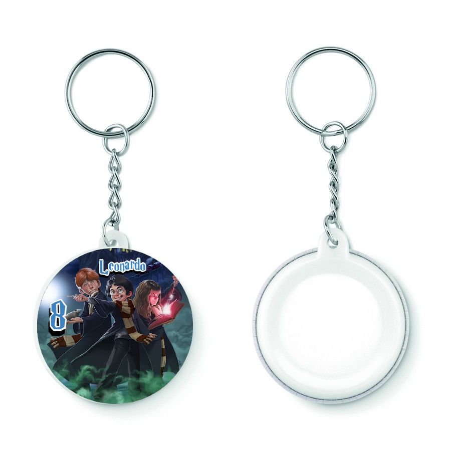 10 Portachiavi zaino scuola Harry Potter personalizza regalini festa
