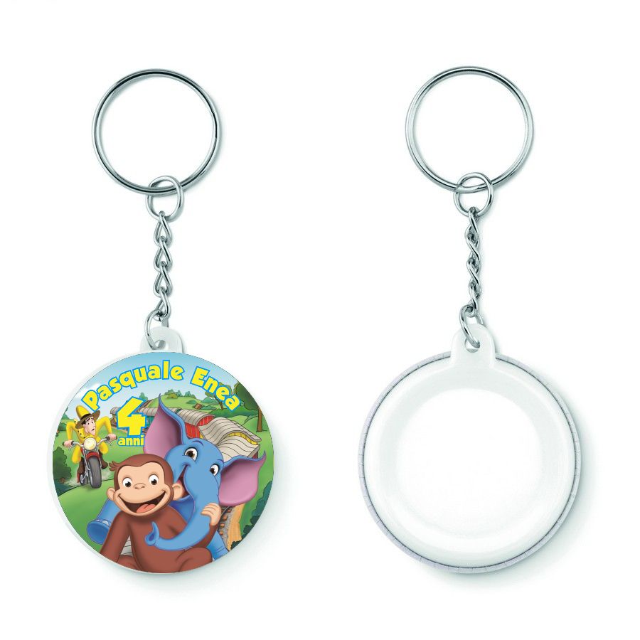 10 Portachiavi zaino scuola George personalizza regali festa