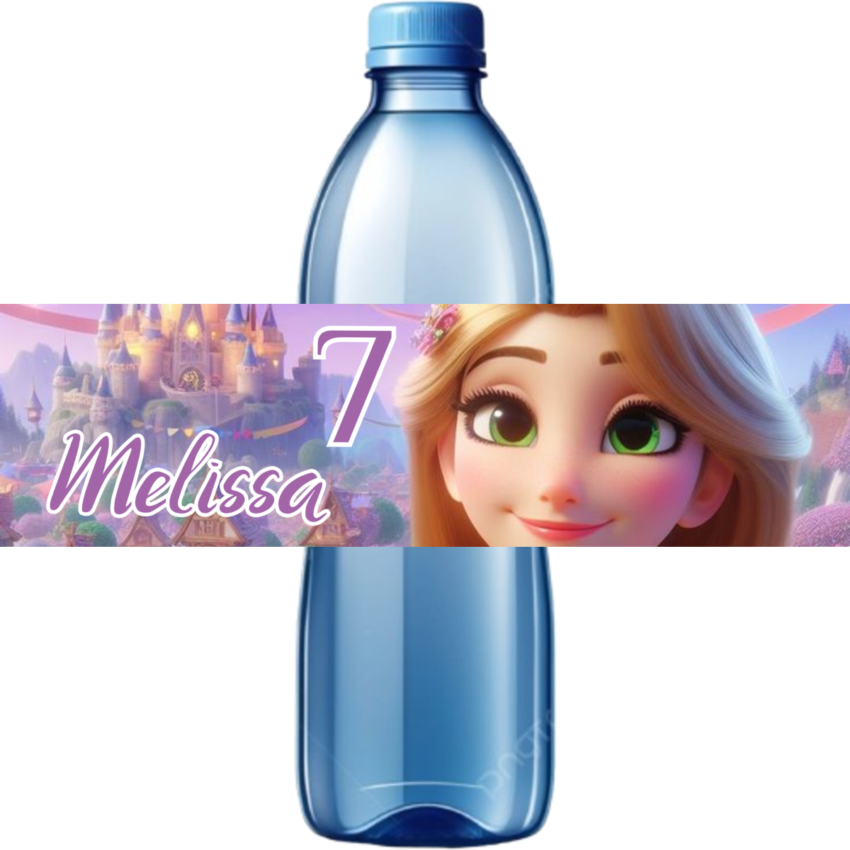 10 Etichette adesive Rapunzel bottiglie Acqua personalizza festa