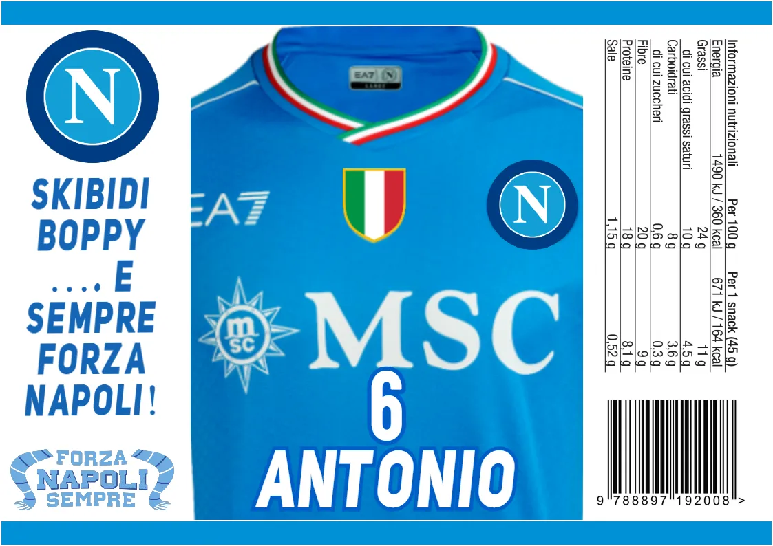 30 Sacchetti Napoli personalizza buste patatine piccole