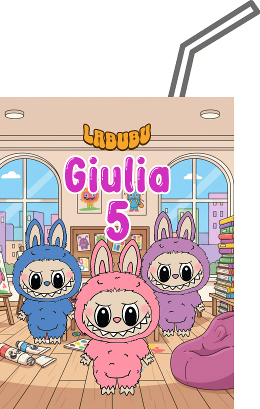 20 Adesivi Labubu personalizza etichette brick succo di frutta