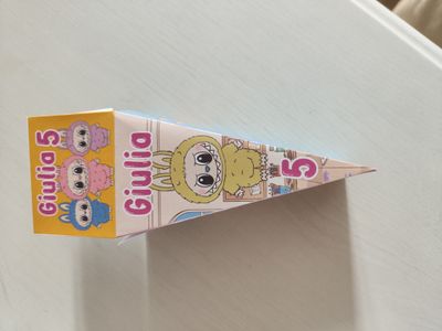 12 scatoline Labubu fetta torta scenografica personalizza con nome