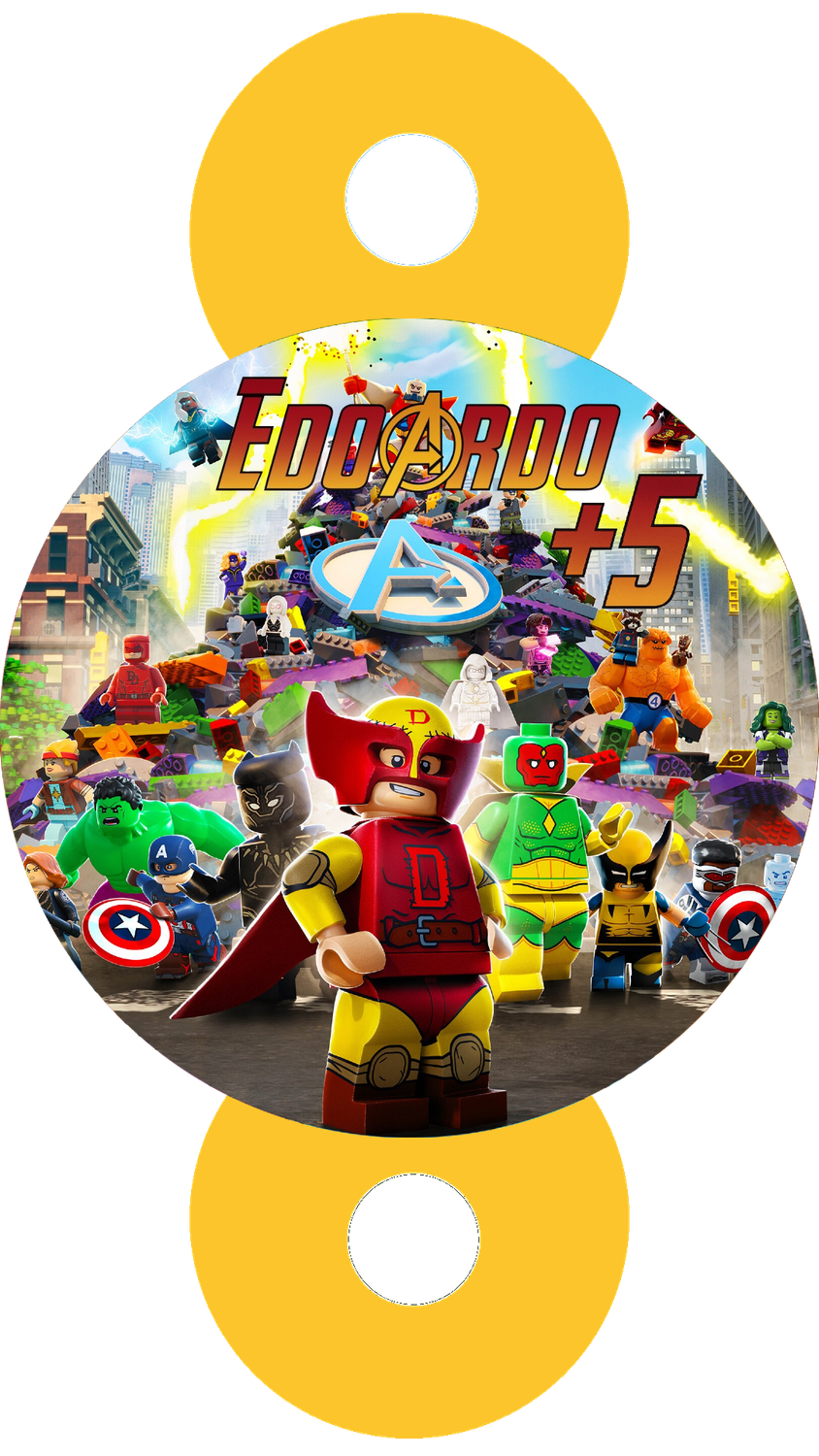 24 Decorazioni cannucce Avengers personalizza festa compleanno