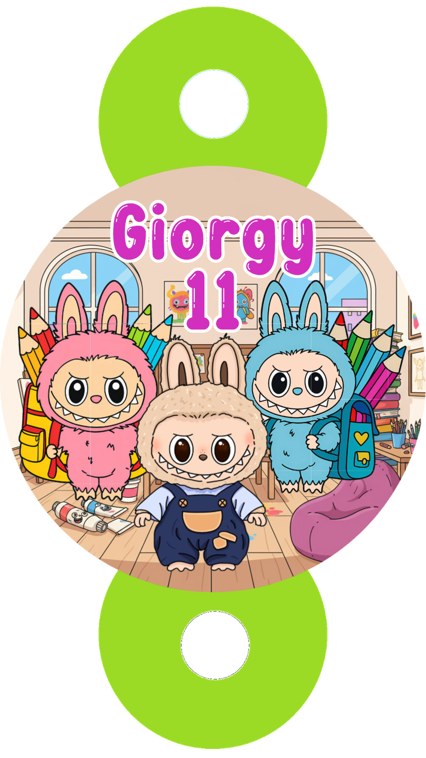 24 Decorazioni cannucce Labubu personalizza festa compleanno