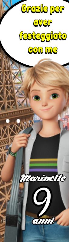 10 Matite segnaposto Miraculous personalizza regali fine festa