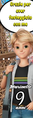10 Matite segnaposto Miraculous personalizza regali fine festa