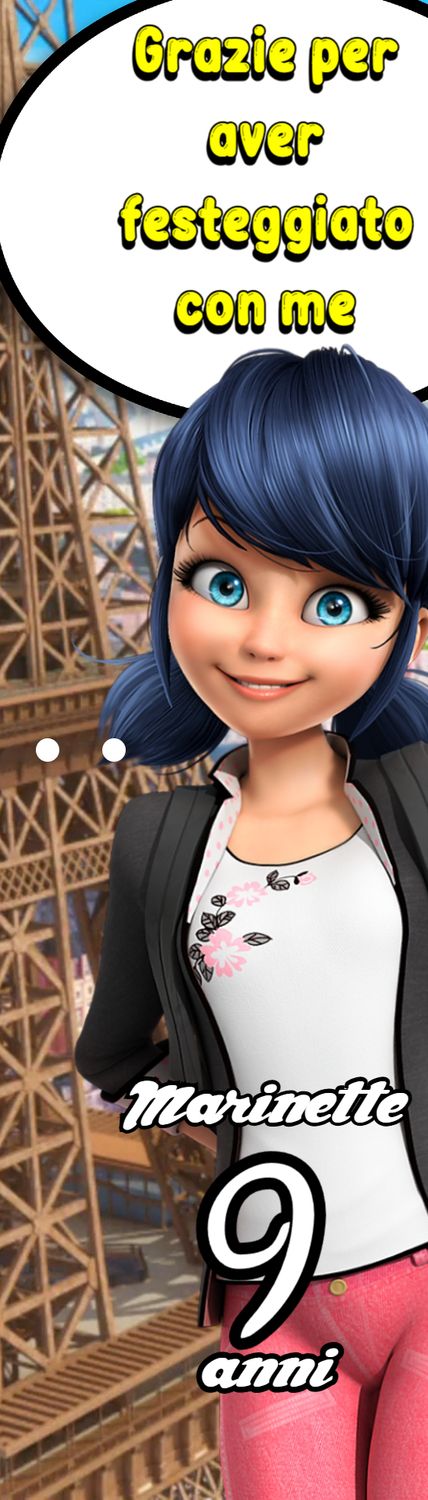 10 Matite segnaposto Miraculous personalizza regali fine festa