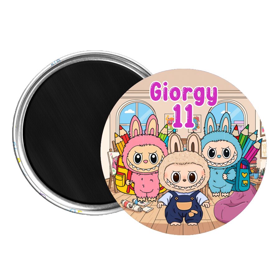 10 Magneti Labubu personalizza Calamite frigo tondo 5.8cm