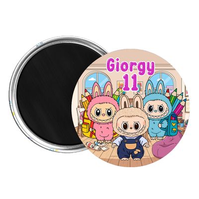 10 Magneti Labubu personalizza Calamite frigo tondo 5.8cm 10 Magneti Labubu personalizza Calamite frigo tondo 5.8cm