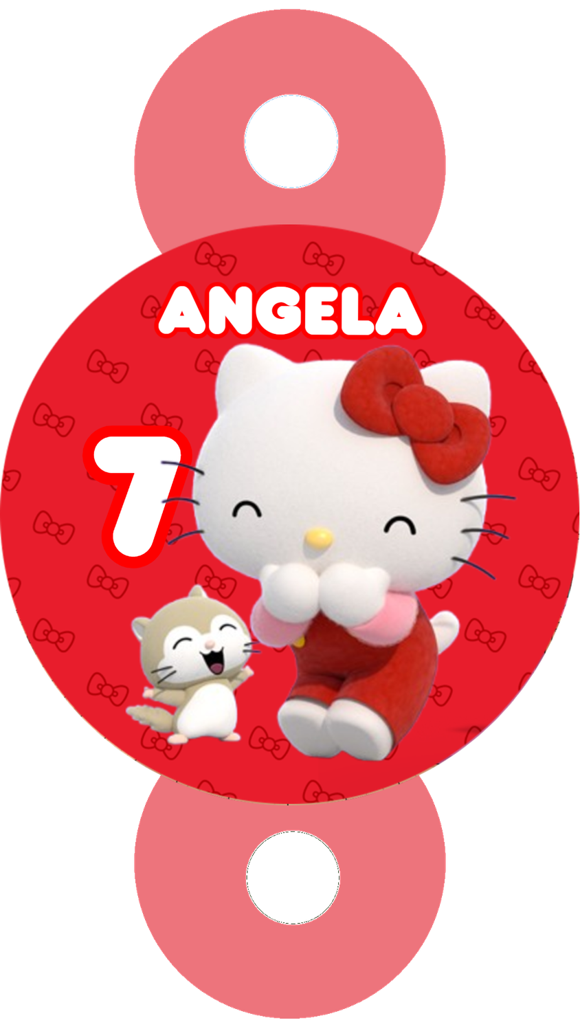24 Decorazioni cannucce Hello Kitty personalizza festa compleanno