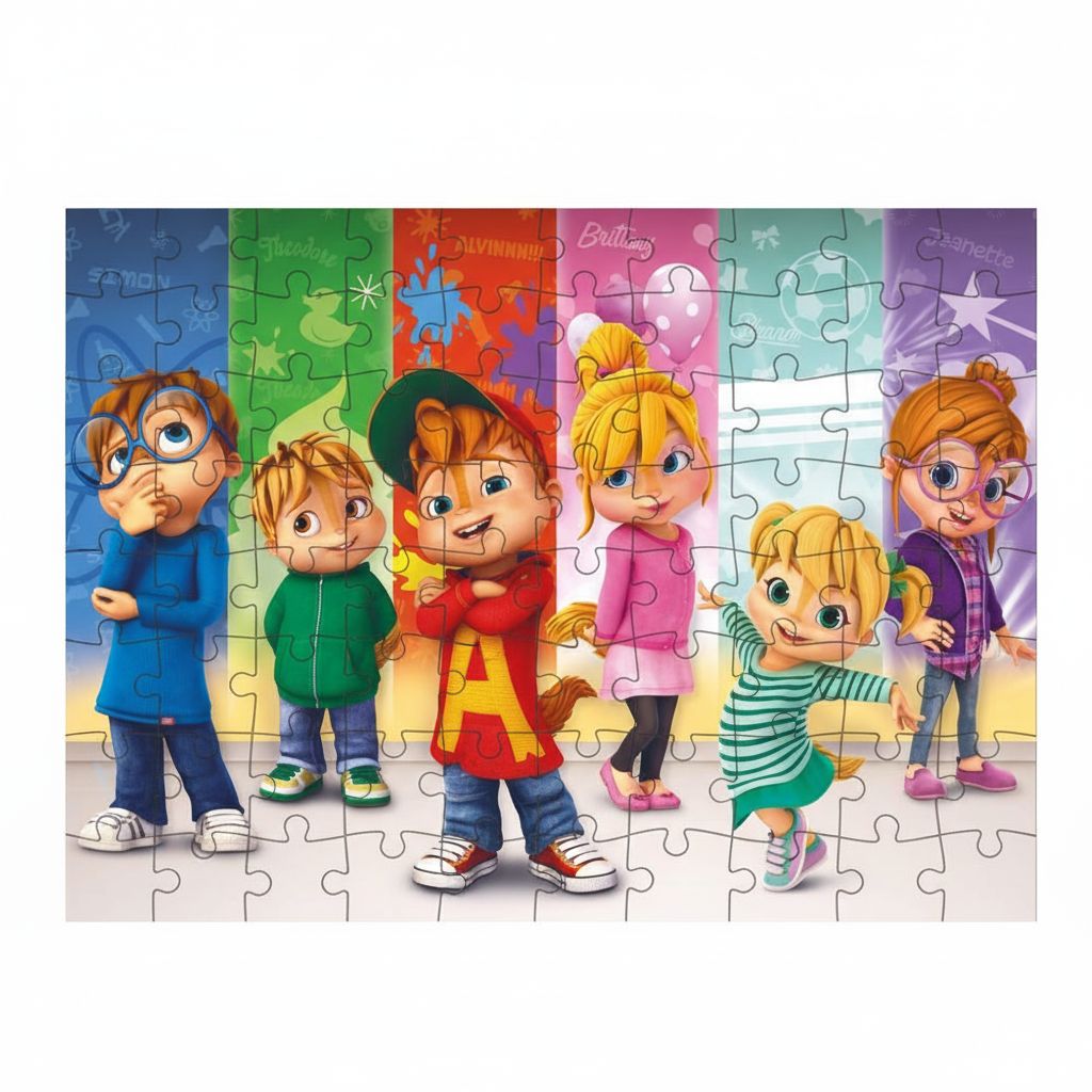 Stampa Puzzle Alvin personalizza con nome regali festa