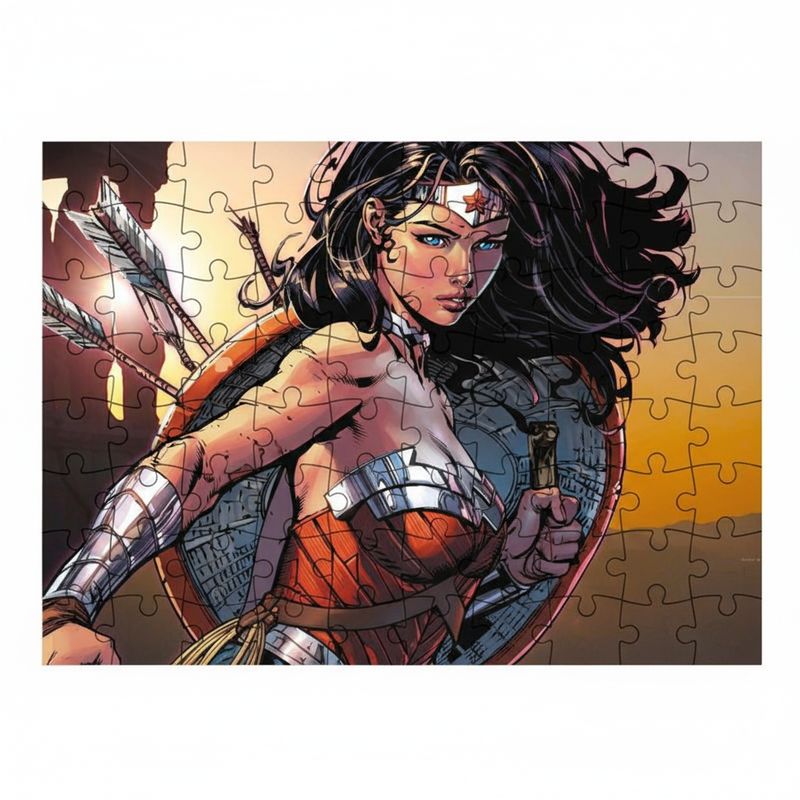 Stampa Puzzle wonder woman personalizza con nome regali festa