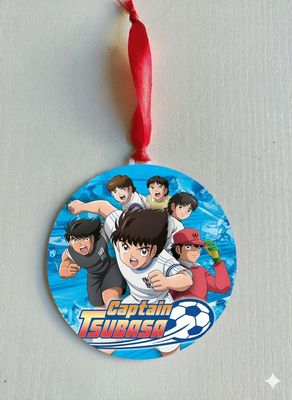 1 Pallina di natale Tsubasa in plexiglass personalizza regali festa