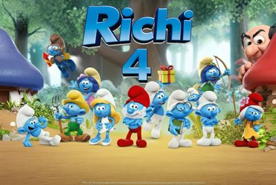 10 tovagliette americana colazione Puffi personalizza 10 tovagliette americana colazione Puffi personalizza