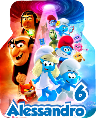 Scatoline e adesivi Nutellina personalizzata festa a tema Puffi